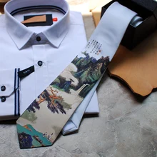 Модный галстук рисунок древняя серия Платье Повседневный подарок жениха Свадебная вечеринка модный галстук