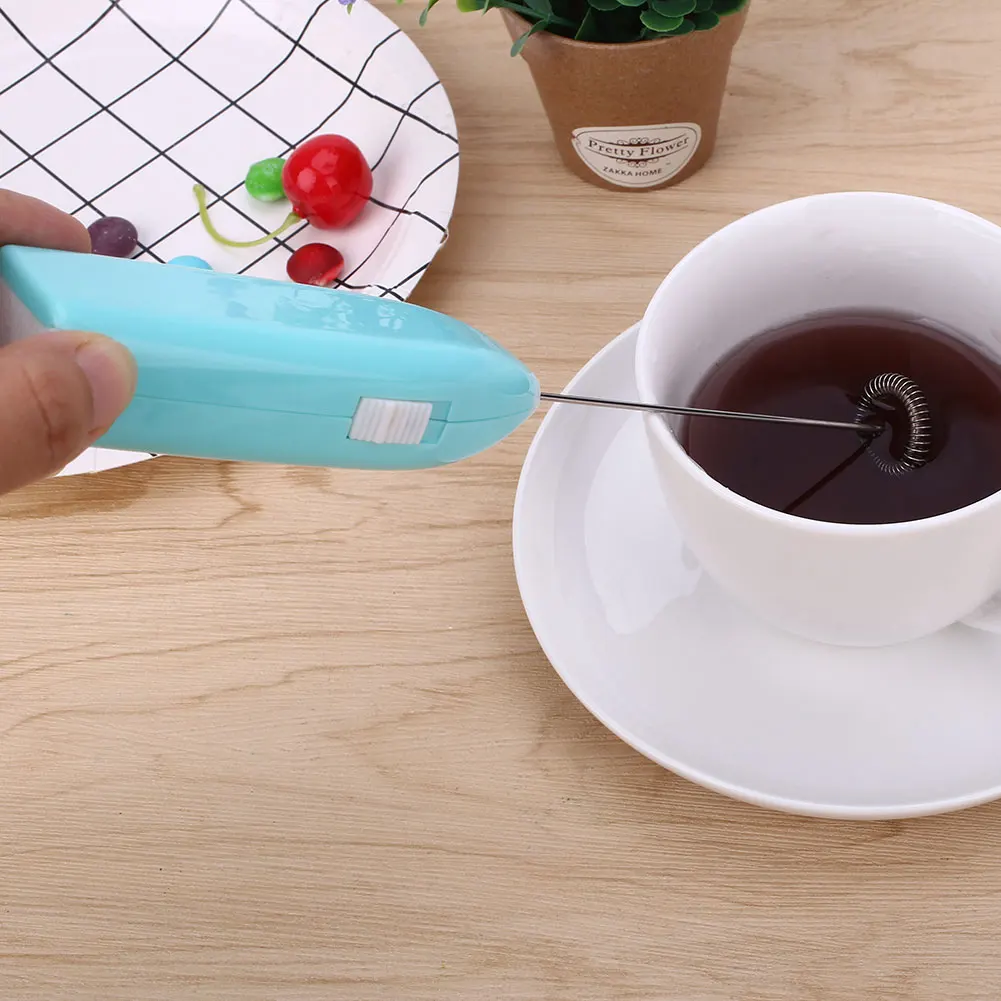 

Milk Frother Drink Mixer Color Random Coffee Bar Supplies Coffee Mixer Tools Electric Mixer Kitchen Mixer Stirrer Tool Electric