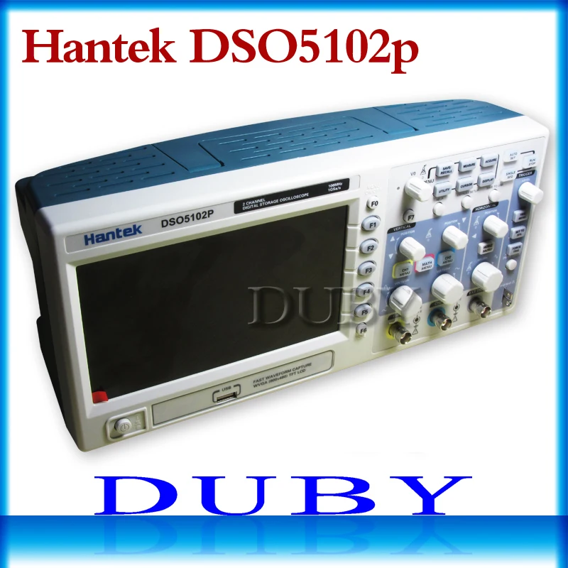 Hantek Dso5102p цифровой осциллограф 100 МГц, 2 каналов 1gsa/s 7 ''Tft Lcd лучше, чем Ads1102cal + - изображение
