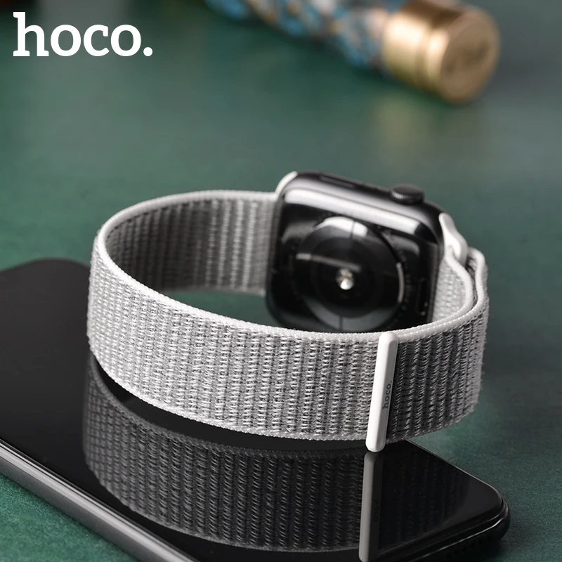 Hoco нейлоновый ремешок для Apple Watch 3/2/1 38 мм 42 спортивный сменный мягкие браслеты Iwatch