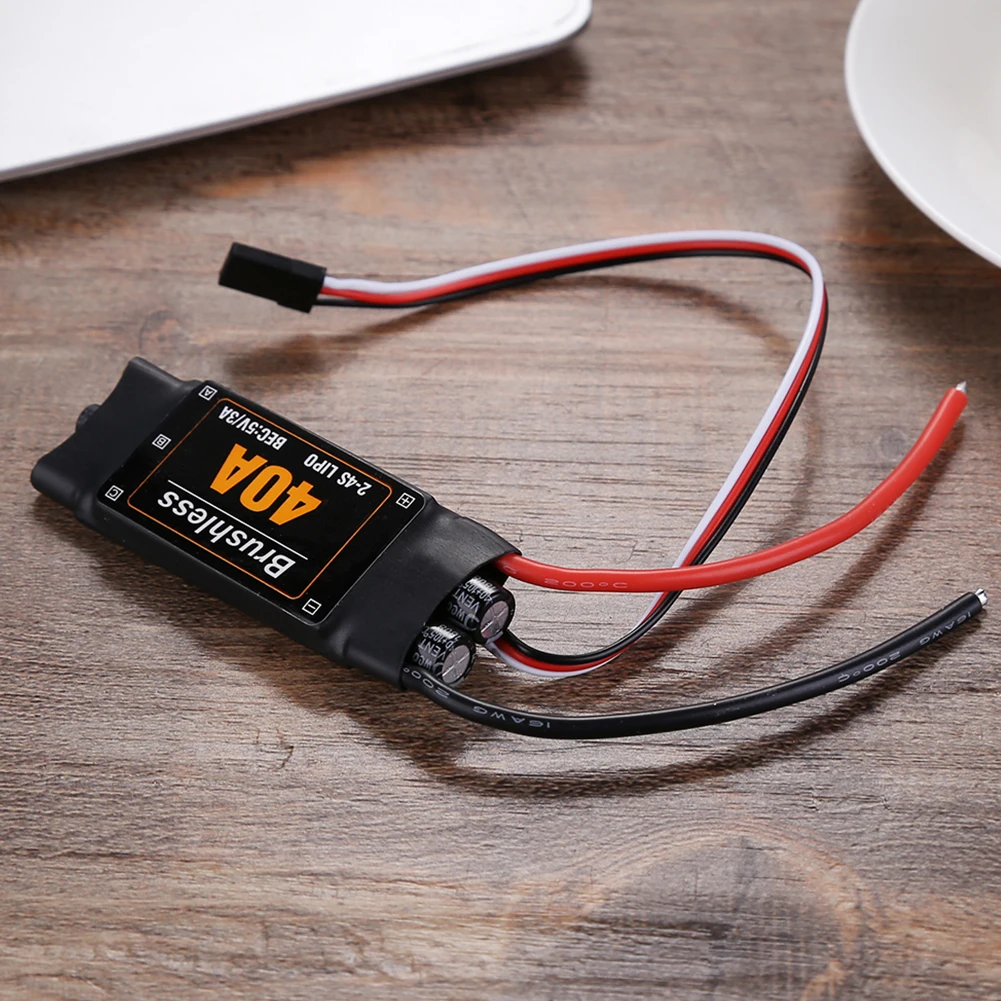 

40A Brushless ESC Drone Airplanes Parts Components Accessories Speed Controller Motor RC Toys FPV Durable Quadcopter Helicopter