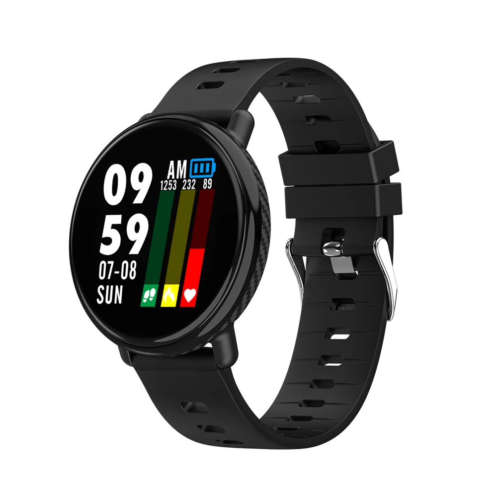 SENBONO IP68 Waterproof K1 Smartwatch Heart Rate Blood Pressure Monitor Smart Watch Fitness Tracker for Android IOS
