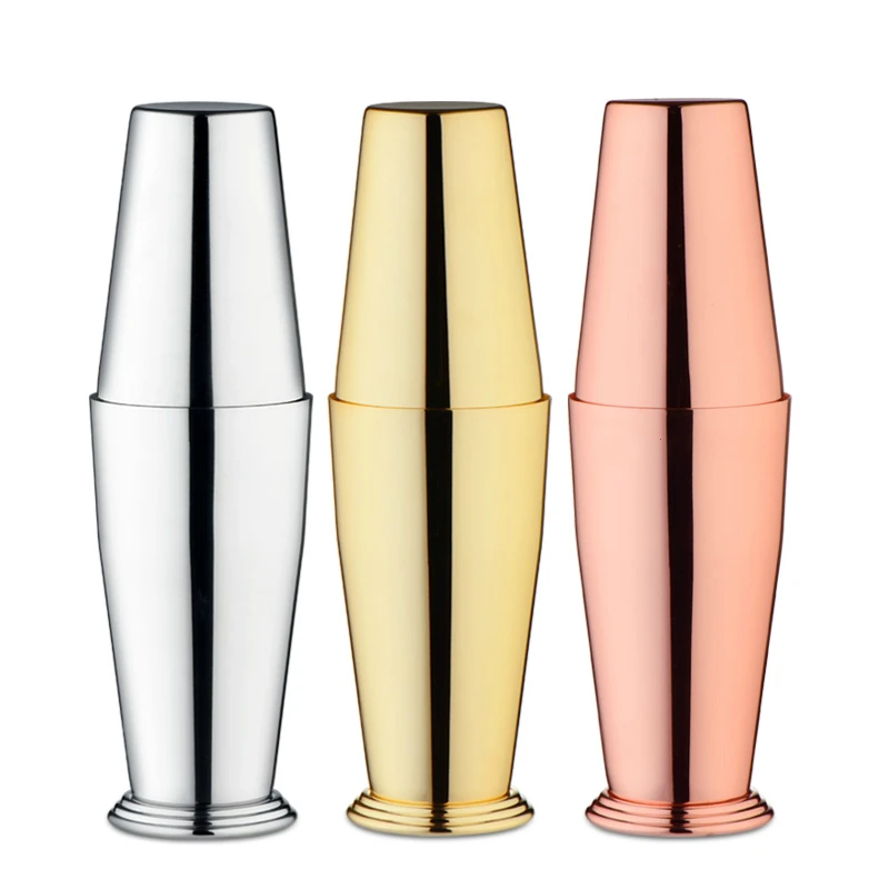 Premium Boston Shaker Weighted Shaking Tins Premium Cocktail Gold Plated Copper Plated 18 8 stainless steel