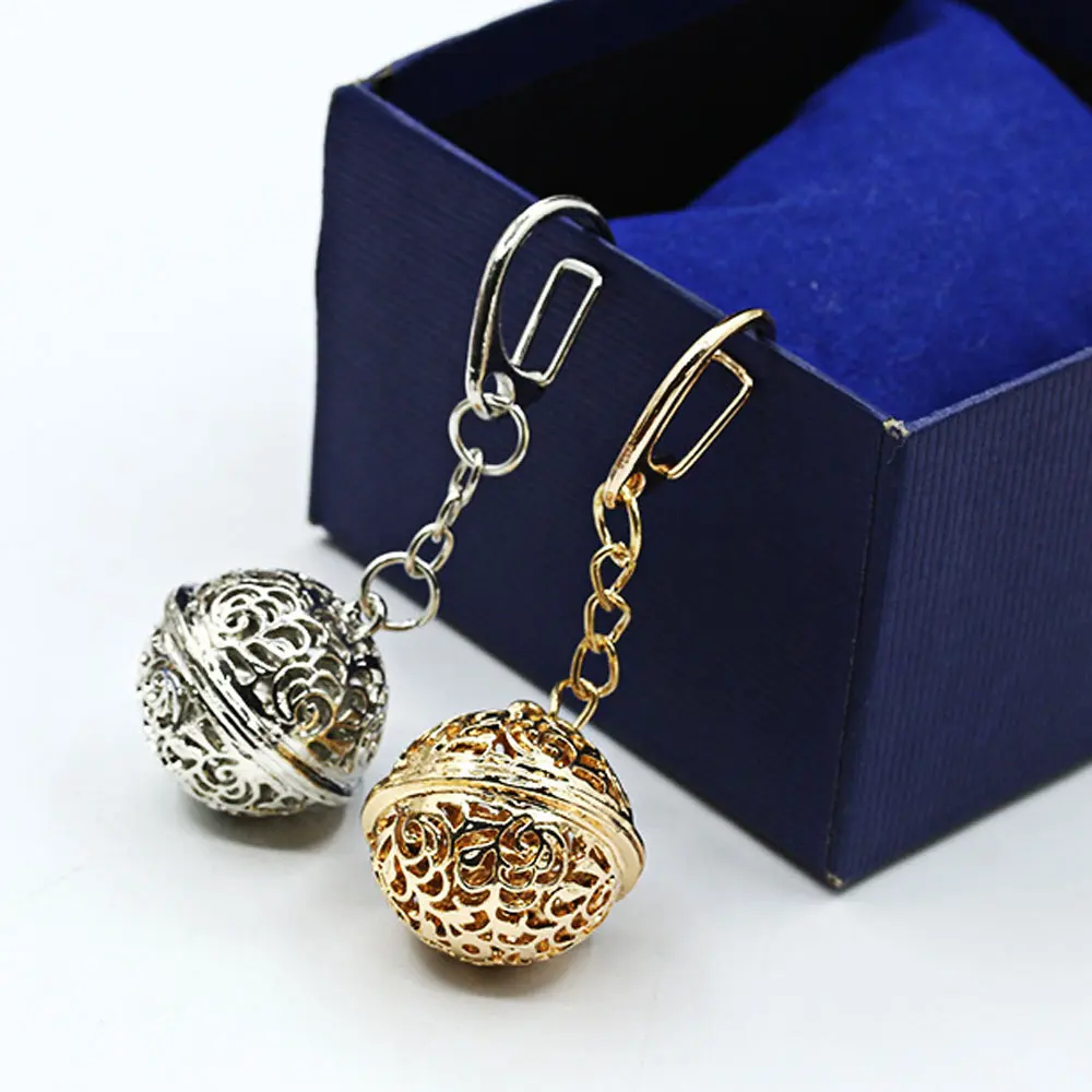 Clearance Sale Palace Bell Gold Color Alloy Keychain Hollow Heart Bell