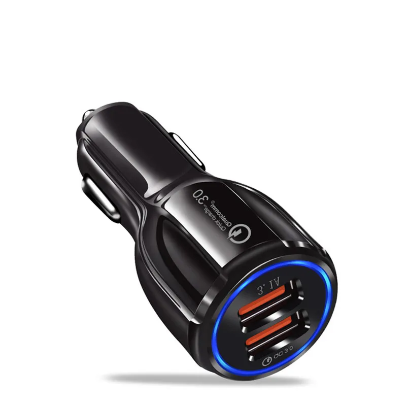 Автомобильное 2 USB зарядное устройство Quick Charge 3 0 для телефона порта быстрое