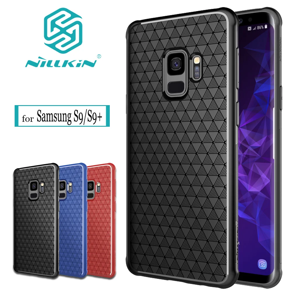 

Nilkin Capa For Samsung Galaxy S9 Plus Case Nillkin Heat Disspation Flexible Soft Silicone TPU Weave Phone Cover for Samsung S9