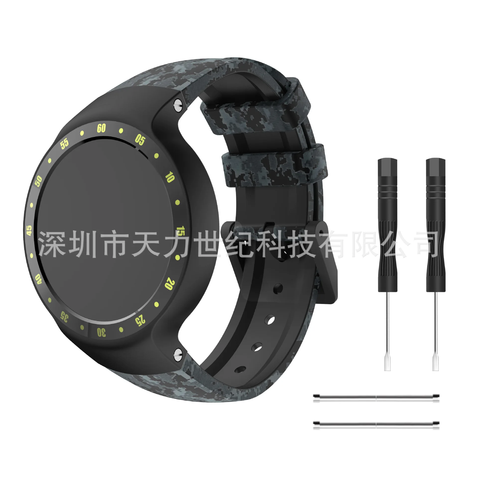 ТПУ резиновый ремешок для часов для Ticwatch S умные часы многоцветные новые спортивные сменные мужские Т-образные ремни для мужчин и женщин