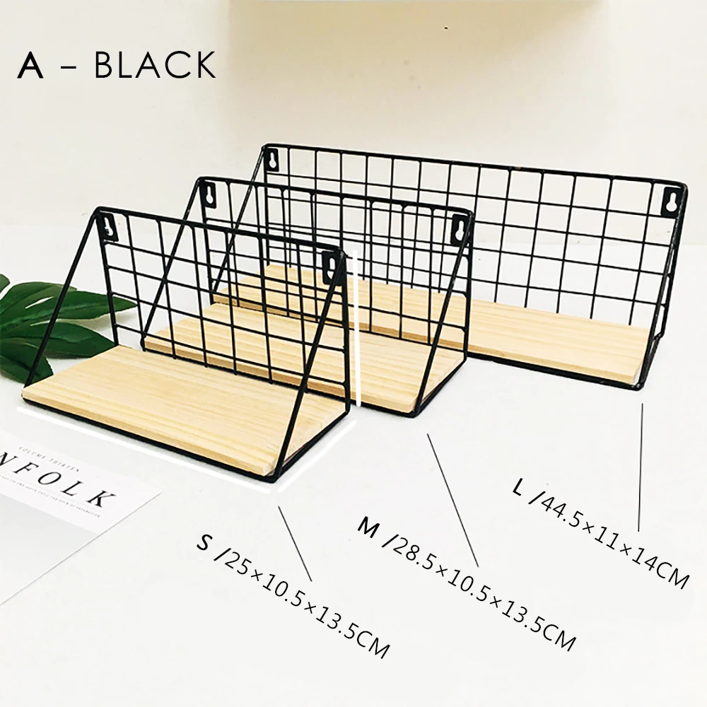 Деревянная железная настенная полка, настенный стеллаж для хранения, органайзер для кухни, спальни, домашний декор, детская комната, сделай сам, Настенный декор, держатель