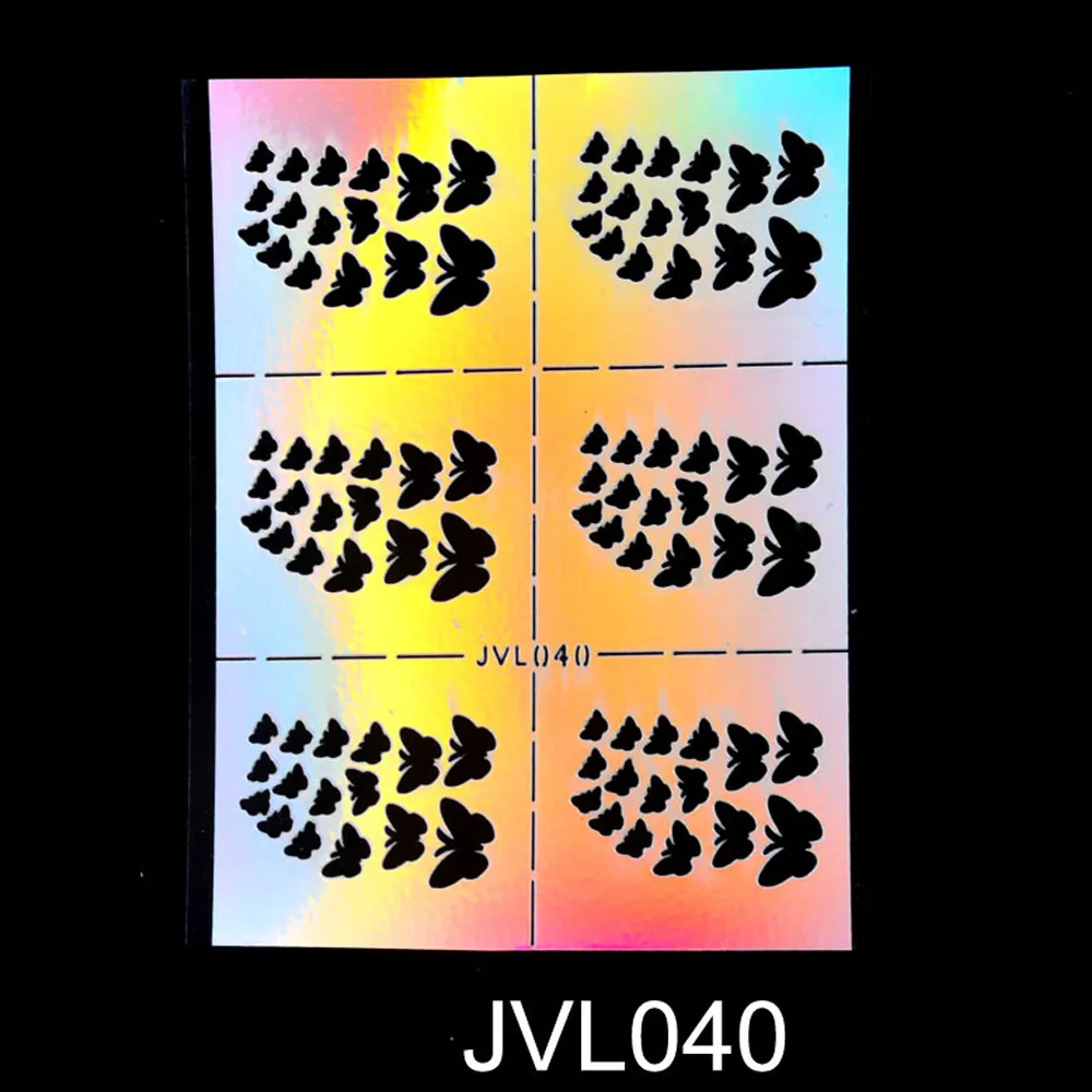 Ногтей полые наклейки-трафарет руководство по переводу шаблон различные конструкции маникюр Лак для ногтей искусство украшения двойного назначения# pl032