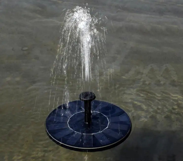 

MeterMall Round Solar Fountain Floating Water Fountain Fontaine For Garden Decoration Solar Fontein Pool Pond Waterfall