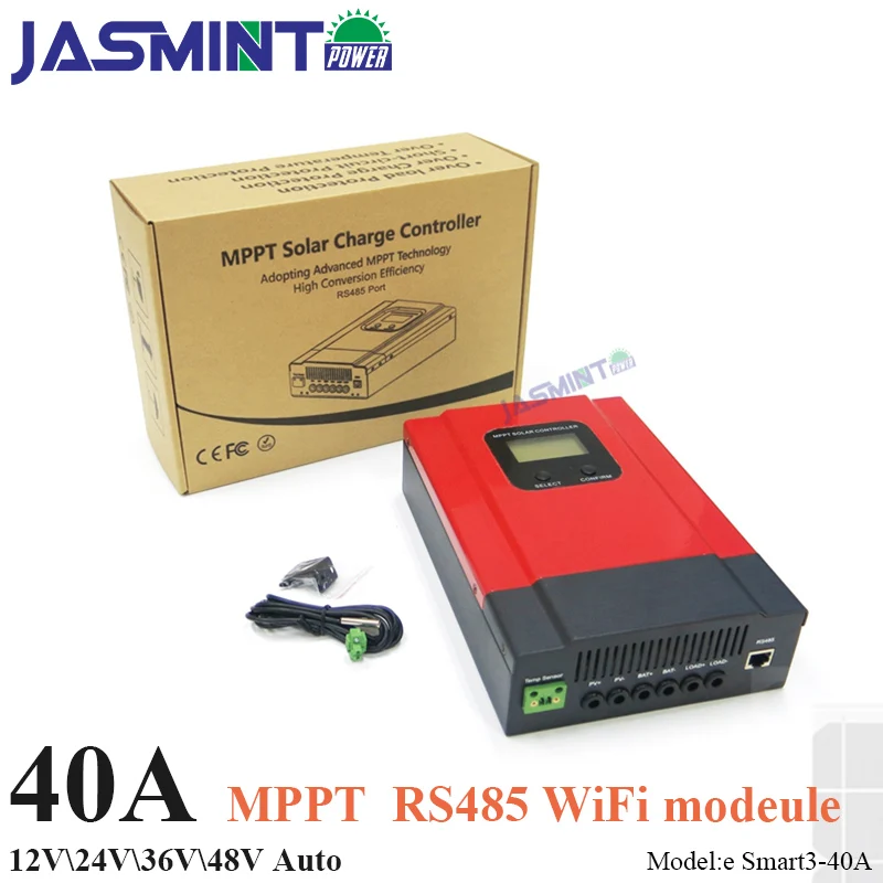 

40A constant current 8-pin RJ45 port/RS485 MPPT solar regulatro for 12V 24V 36V 48V Sealed lead acid , Gel battery Lead Acid Lit