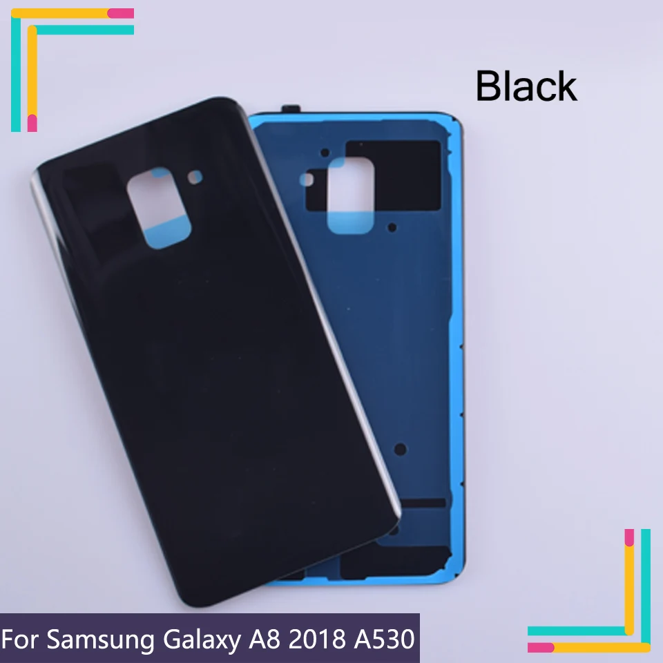10 шт \ Лот Задняя Дверь Корпус для Samsung Galaxy A8 2018 A530F стеклянная батарея чехол