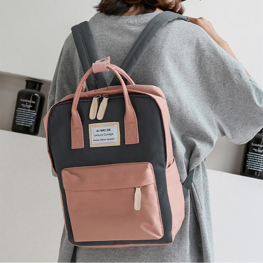 

High Quality Women Backpack Female Twill fabric School Bag For Teenager Girl Laptop bag Rucksack Large Capacity Backpack Mochila