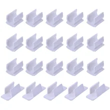 20 шт., белый держатель для ручек, клейкий зажим, 2 размера, для краски, кисти, чтобы наклеить на стол, компьютер, автомобиль, доска объявлений, клипборды для рисования