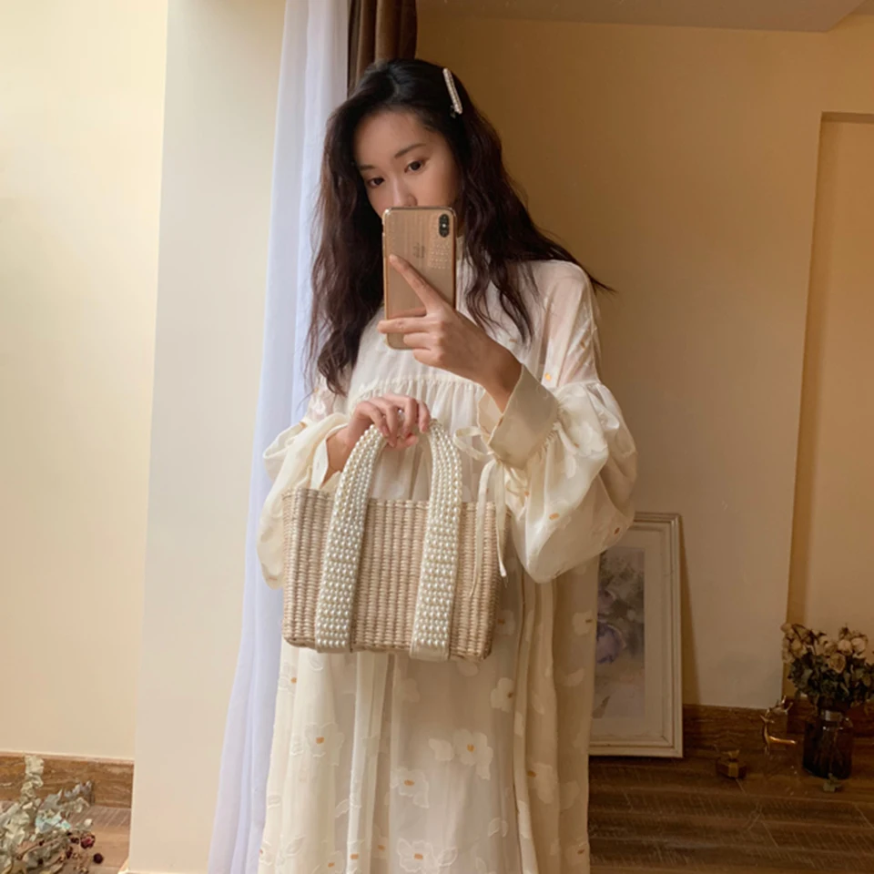 Beach Bag with Pearl (33333)