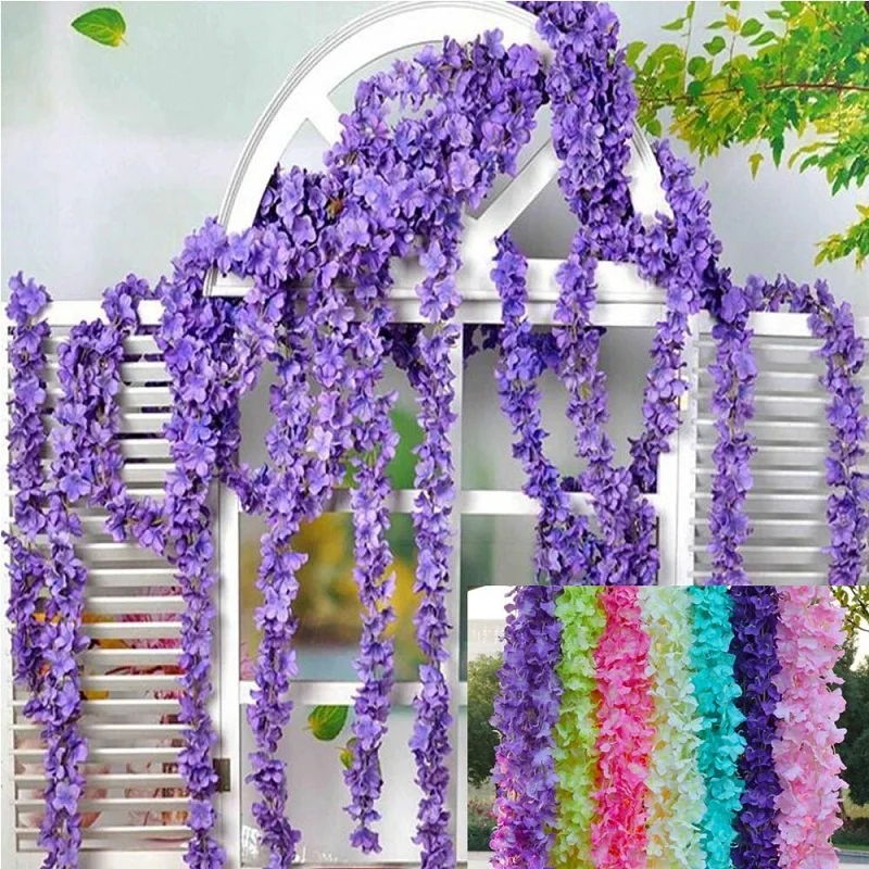 2M-Artificial-Flower-Hydrangea-Vine-Silk-Garlands-Ivy-Rattan-Plants-Home-Decoration-High-Quality-DIY-Craft
