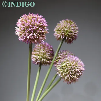 

5pcs Purple Onion Flower Plastic Ball Form Flower Hydranea Wedding Flower Floral Event Party Table Flower Free Shipping