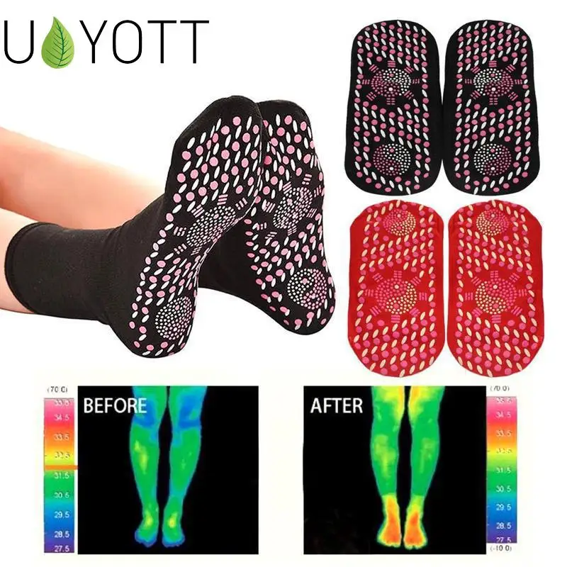 Nouvelle Auto-Échauffement Soins de Santé Chaussettes Tourmaline Thérapie Magnétique Confortable Et Respirant Masseur Hiver Chaud soin plantaire Chaussettes