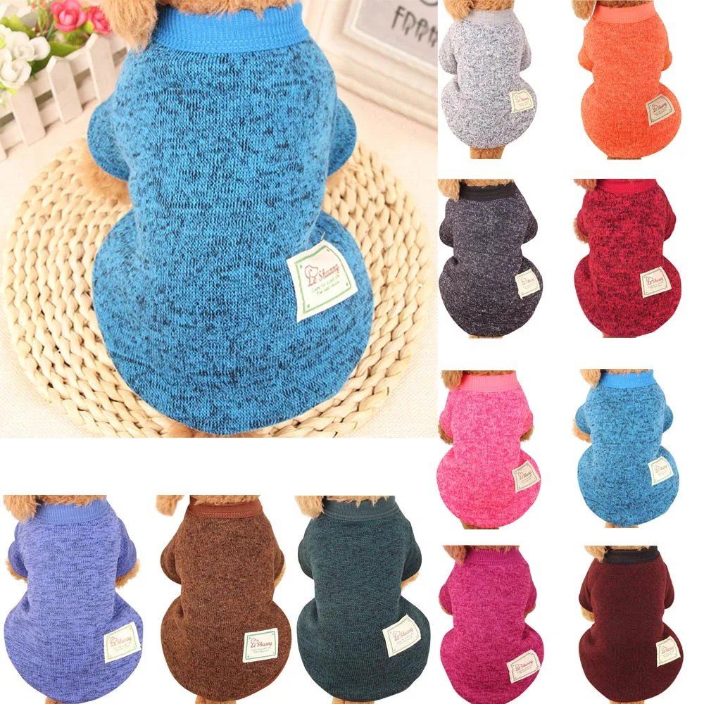 

2018 S/M/L/XL/XXL Autumn/Winter Pet Dog Puppy Sweater Fleece Sweater Clothes Warm Woolen