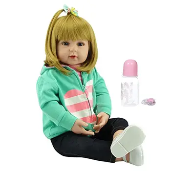 

19in Realistic Reborn Doll Soft Silicone Vinyl Newborn Babies Girl Princess Lifelike Handmade Toys For Children Birthday Gift
