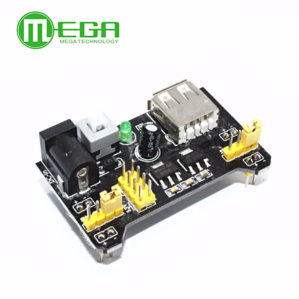

20pcs Breadboard Power Supply Module 3.3V 5V MB102 Solderless Bread Board