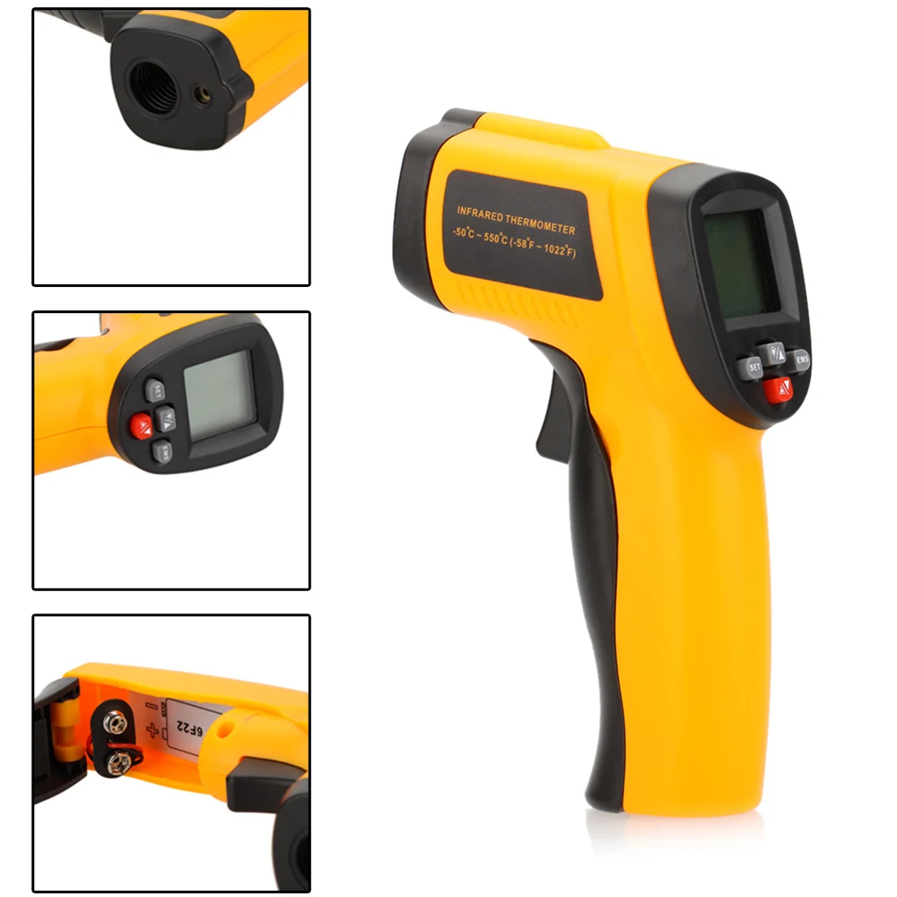 2016 Hot Sale GM550E Digital infrared Thermometer Pyrometer 50 to 550