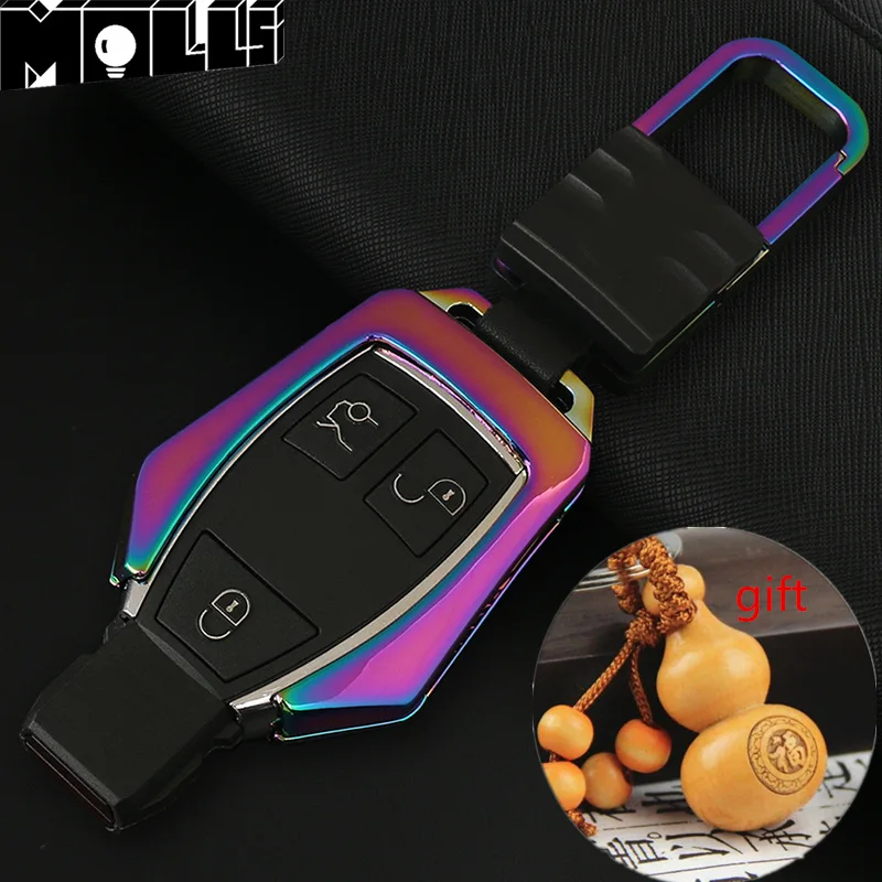 

Zinc alloy Key Cover Key Bag rings for Mercedes Benz W203 W204 W210 W211 W204 A C E S CLS CLK CLA GLK ML SLK Key Case