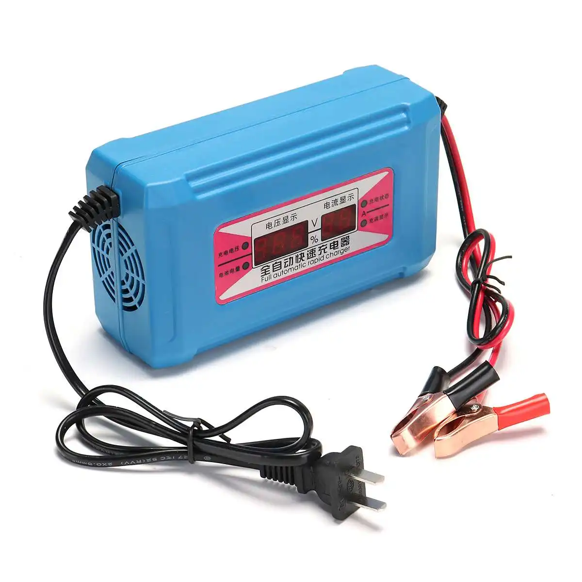12 v 6/10/16A автоматический LCD Цифровой walkie talkie автомобильное мотоцикл Смарт быстрое зарядное устройство + с цифровым Дисплей