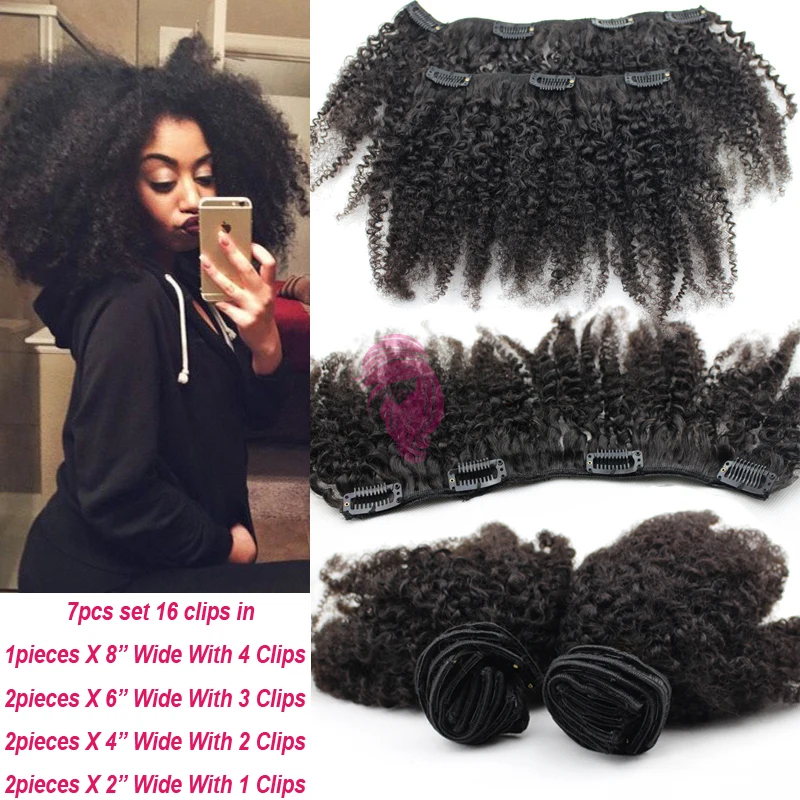 extension a clip cheveux naturel afro