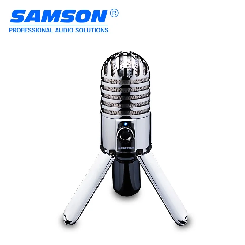 

100% Original SAMSON Meteor Mic USB condenser microphone Cardioid for computer notebook network for Skype, iChat,Studio mic