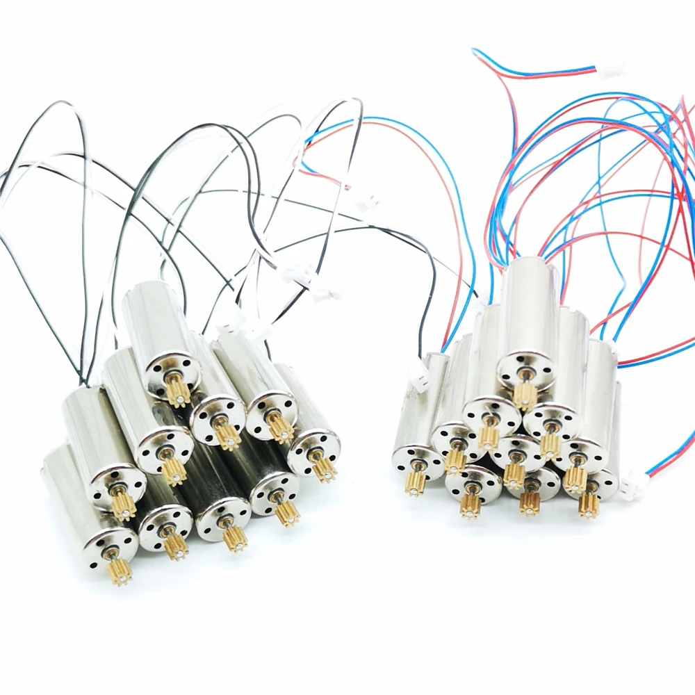 10 шт. 3,7 в 8520 8,5x20 мм мини-мотор без сердечника с зубчатой передачей CW CCW Для DIY крошечных микро крытых FPV гоночных квадрокоптеров