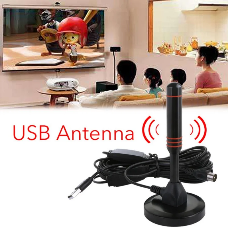 Комнатная антенна USB tv Digital HD 200 Mile Range Skywire tv 1080 P 4 K 16ft коаксиальный кабель