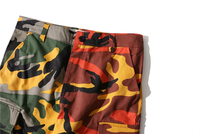 MORUANCLE мужские модные камуфляжные штаны в стиле хип-хоп Hi Street Camo Patchwork брюки для человека уличная джоггеры с несколькими карманами