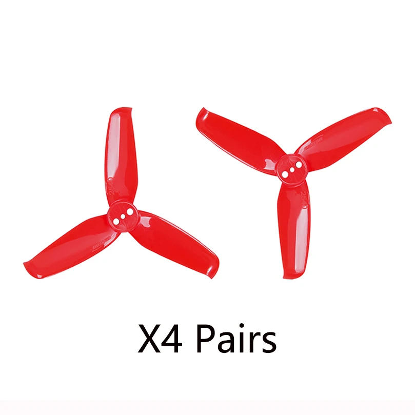 

4 Pairs GEMFAN Flash 2540 2.5x4 2.5 Inch 3-Paddle Propeller with 1.5mm Mounting Hole For 1105 1106 Motor