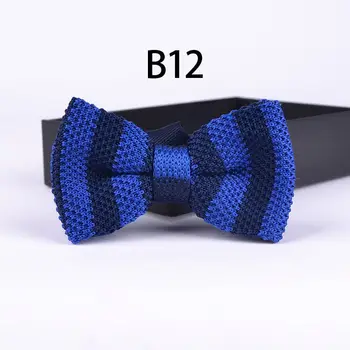 

TOP fashion knitted bowtie Grooms knitting bow ties Woven high quality double layer butterfly