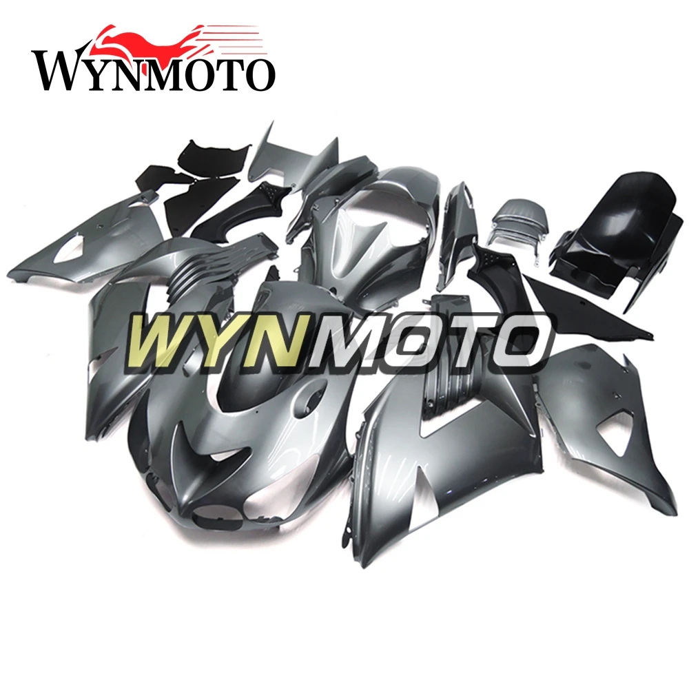 Серебристые полностью из АБС-пластика для Кавасаки ZX-14R ZX14R ZZ-R1400 2006-2011 мотоцикл