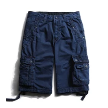 Высококачественный мужской комбинезон шорты Летняя мода хлопок мульти-карман плюс размер мужские шорты кэжуал 5 цветов AF3232