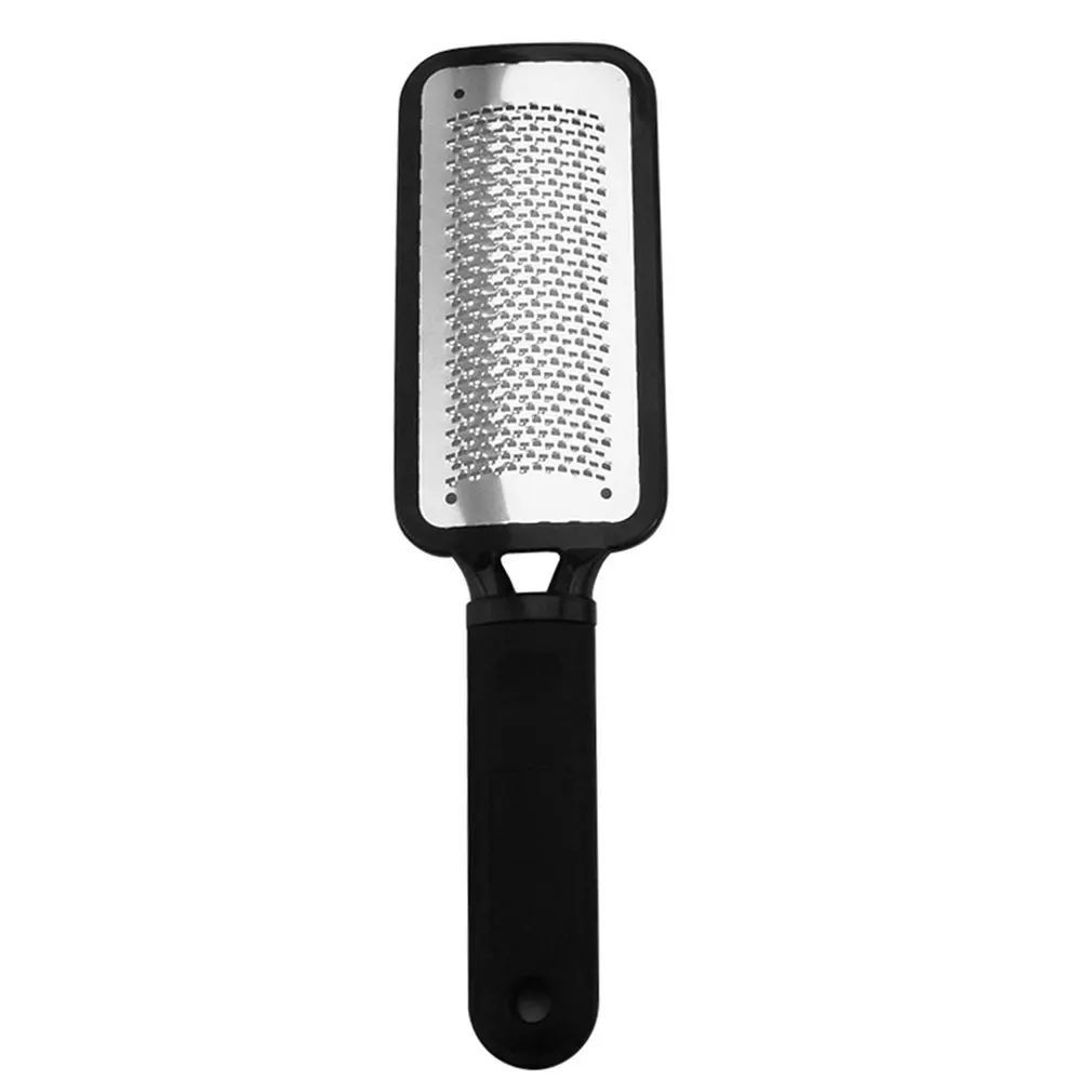 

Stainless steel foot to dead skin rubbing cocoon grinder black plastic handle rubbing foot skin planer tool