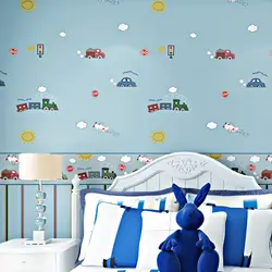 Детская комната автомобиля Средиземноморский самоклеящиеся обои на стену для спальник для детей стильная футболка с изображением
