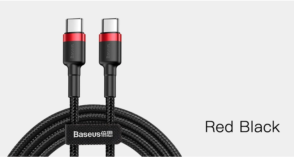 Baseus usb type C для USB-C кабель для samsung S9 S8 Note 9 MacBook Pro QC3.0 60 Вт PD кабель для быстрой зарядки провод для быстрой зарядки