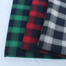 Щеткой Пледы Проверено Ткань полиэстер хлопковая ткань Зимняя Блузка Зеленый Красный ткань 145 см Широкий метр