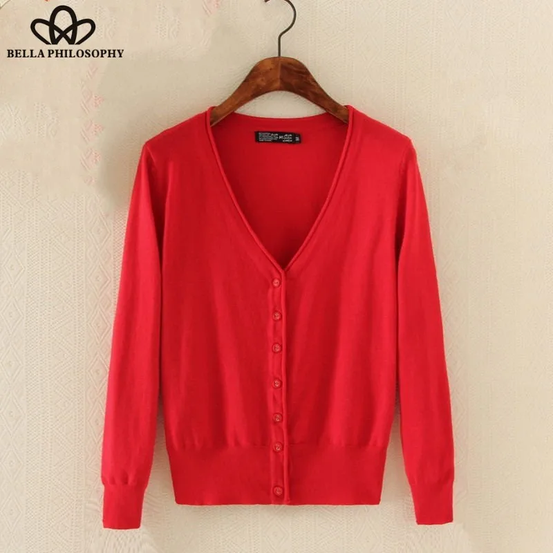 Small Fragrant Clothes Small Air Conditioning Single Breasted Cardigans Double V-collar  Knitted Thin Sweaters plus size Wonder
