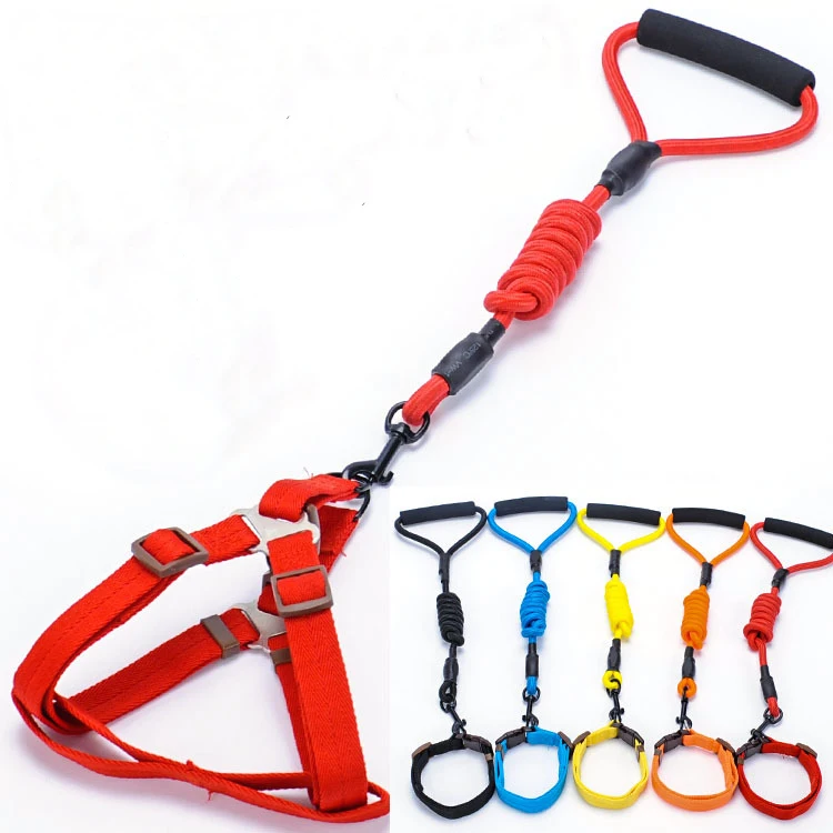 Pop Safety Pet Dog Adjustable Nylon Rope Walking Training Leash Random