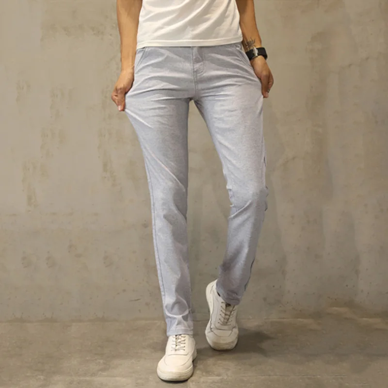 GXXH 2019 мужские повседневные штаны мужские летние льняные деловые платья тонкие брюки мужские брюки Азиатский размер 28-40