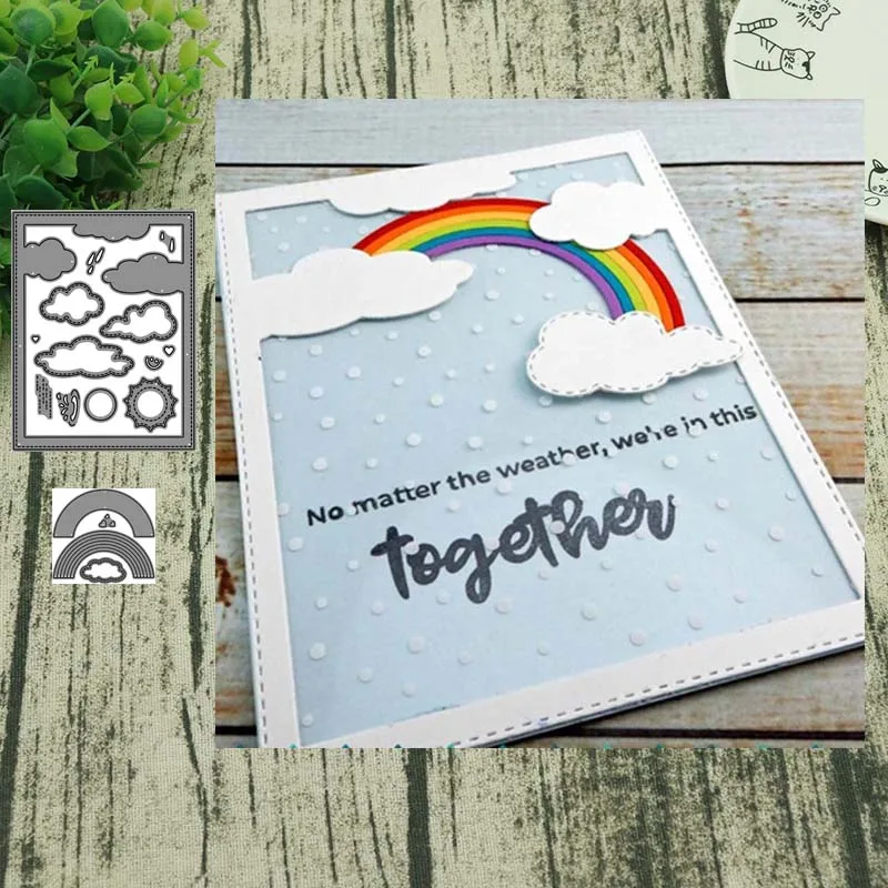 

Rainbow Metal Cutting Dies Stencils Scrapbooking Album Paper Decorative Craft Embossing New 2019