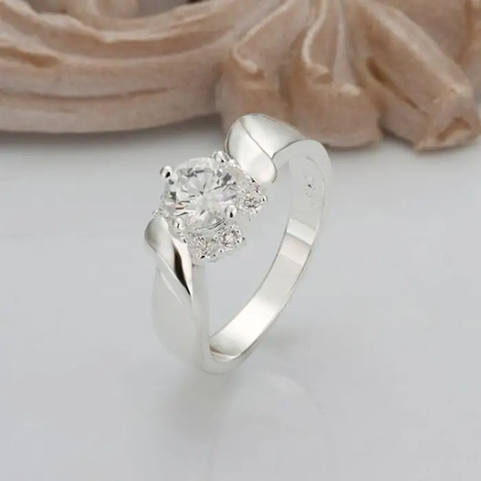 wholesale fine silver plated ring silver plated jewelry fashion man