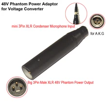 XLR-3 Высокое качество инструмент микрофон адаптер XLR TA3F мини 3Pin-XLR конденсаторный микрофон Phantom Мощность адаптер для смеситель или PA Системы
