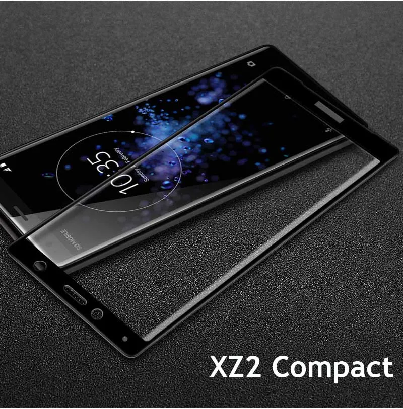 9 H 3D كامل غطاء الزجاج المقسى لسوني XZ2 H8216/66/96 واقي للشاشة طبقة رقيقة واقية لاريكسون XZ2 المدمجة H8314/24 الحرس