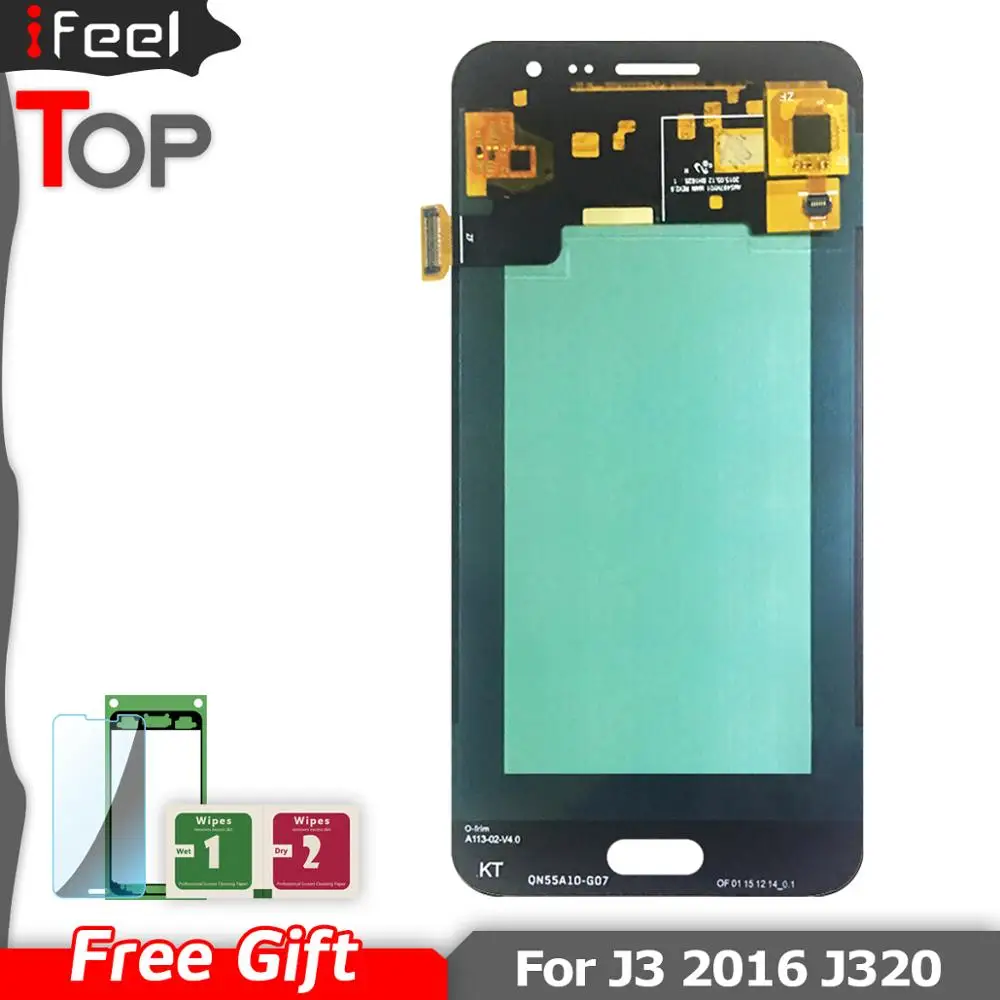 Super AMOLED LCD для Samsung Galaxy J3 2016 J320 J320F J320H J320M J320FN LCDs дисплей с кодирующий