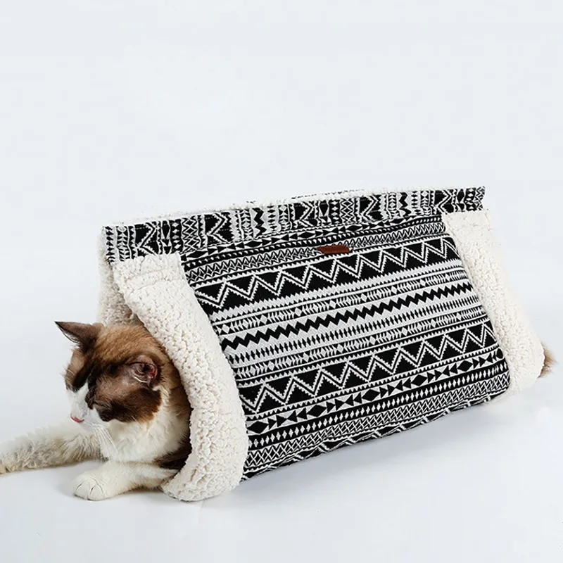 Hoomall хлопковый флисовый коврик для кота собаки кровать Питомца Кошка туннельный